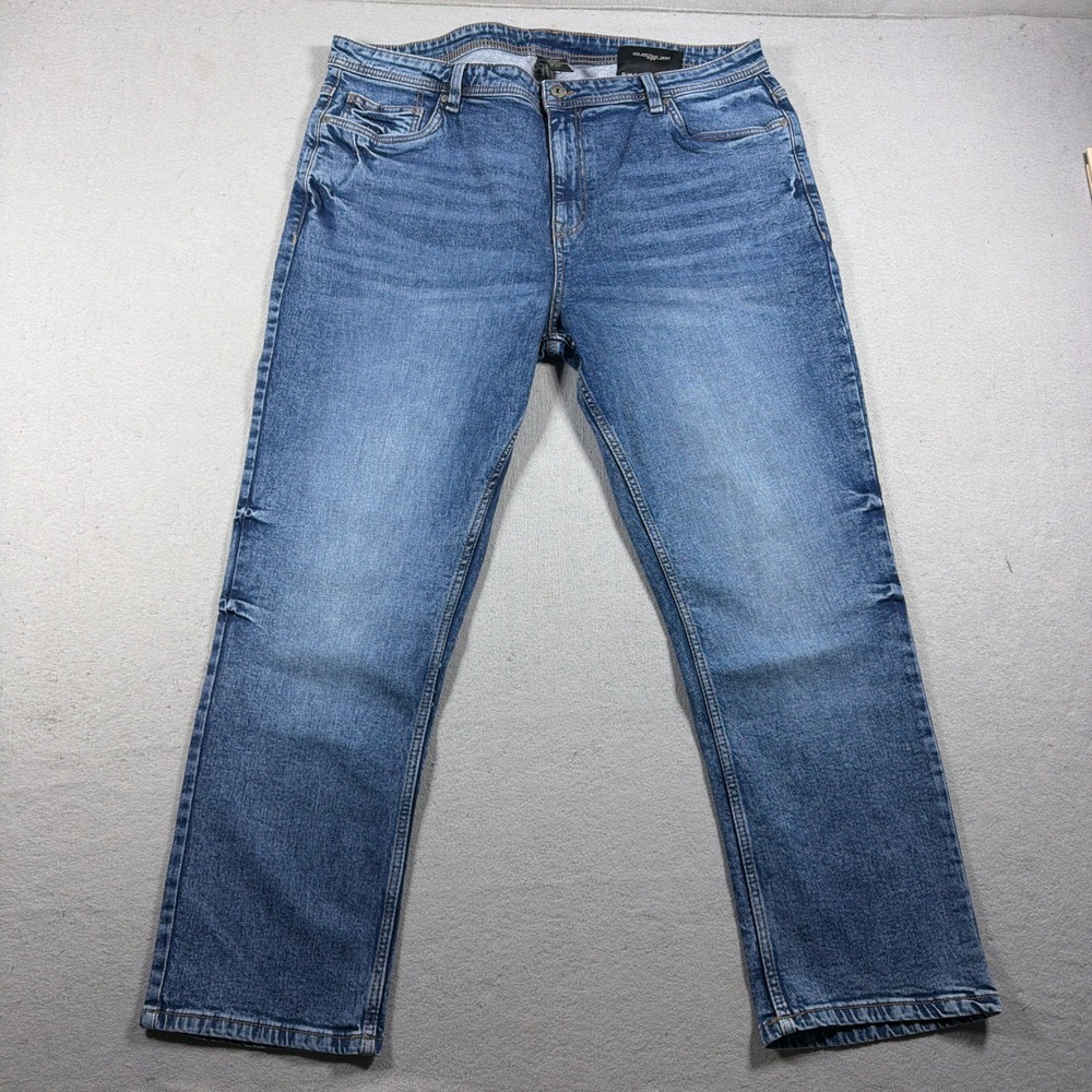 The Perfect Jean NYC Slim Thick Men 42X30 Slim Fit Medium Blue Denim Jeans